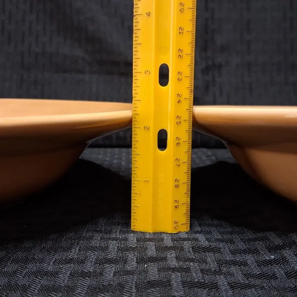 Pottery Barn Sausalito Amber Yellow Earthenware Soup Pasta Bowls Mexico Set 2